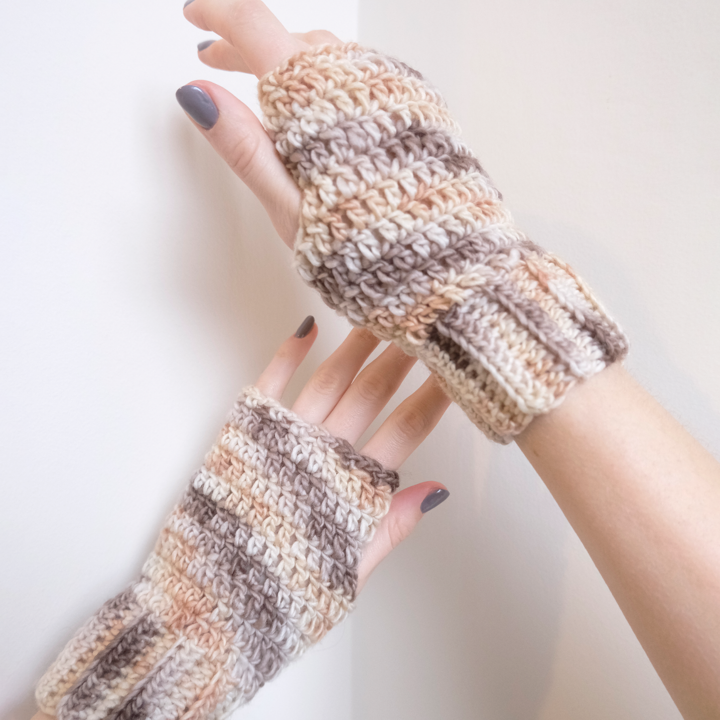 essential hand warmers - crochet pattern pdf & video guide