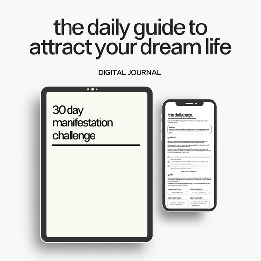 30 day manifestation challenge - digital PDF journal
